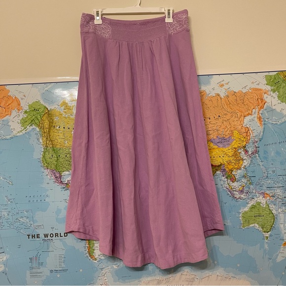 NWOT. Free People Lotus Midi Skirt. - Picture 2 of 16